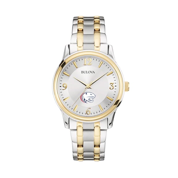 Men's Bulova Silver/Gold South Alabama Jaguars Two-Tone Stainless Steel Watch