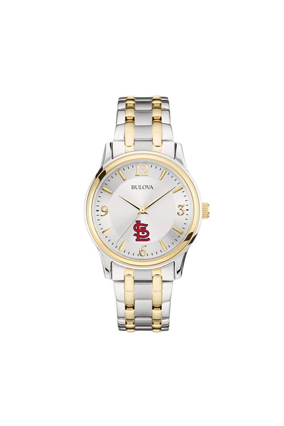 Men's Bulova Silver/Gold St. Louis Cardinals Two-Tone Watch