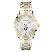 Mens Bulova Silver/Gold Texas Tyler Patriots Two-Tone Stainless Steel Watch