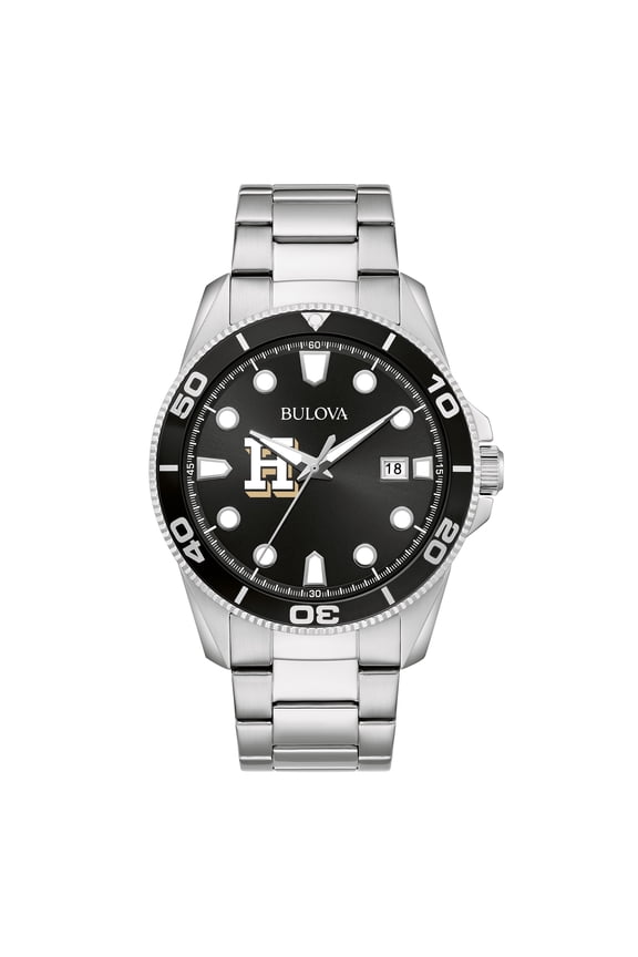 Men's Bulova Silver Hamilton Continentals Sport Stainless-Steel Bracelet Watch