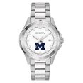 thumbnail image 1 of Men's Bulova Silver Michigan Wolverines Stainless Steel Classic Sport Watch, 1 of 1