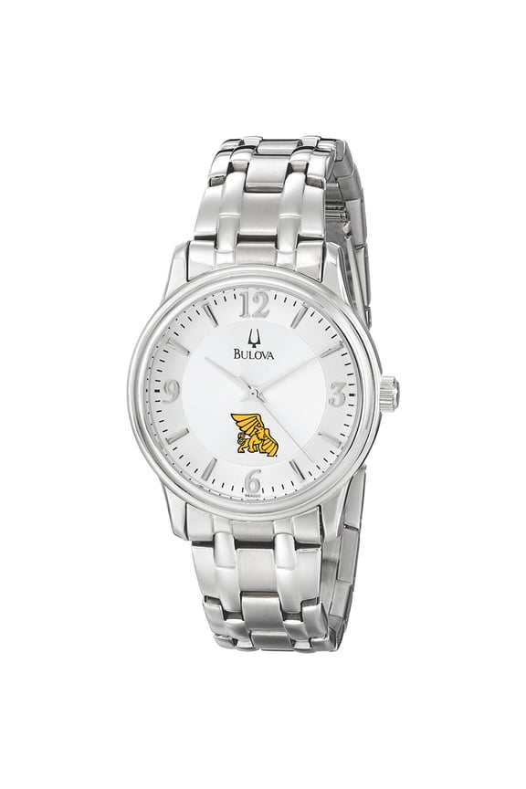 Men's Bulova  Silver Missouri Western State Griffons Stainless Steel Quartz Watch