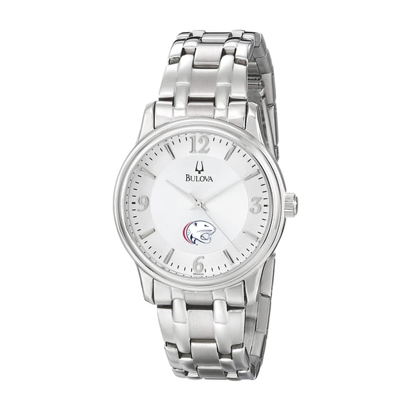 Men's Bulova Silver South Alabama Jaguars Stainless Steel Quartz Watch