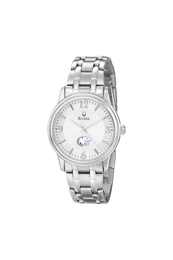 Men's Bulova Silver South Alabama Jaguars Stainless Steel Quartz Watch
