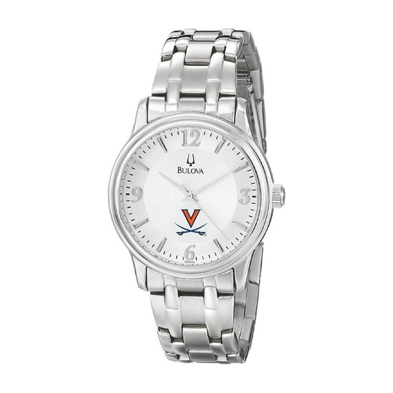 Men's Bulova Silver Virginia Cavaliers