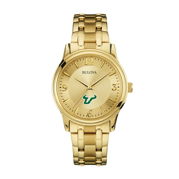 Men's Bulova South Florida Bulls Gold-Tone Watch