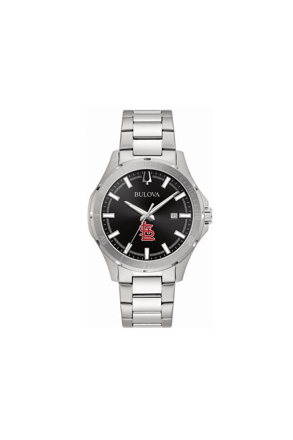 Men's Bulova St. Louis Cardinals Stainless Steel Classic Sport Watch