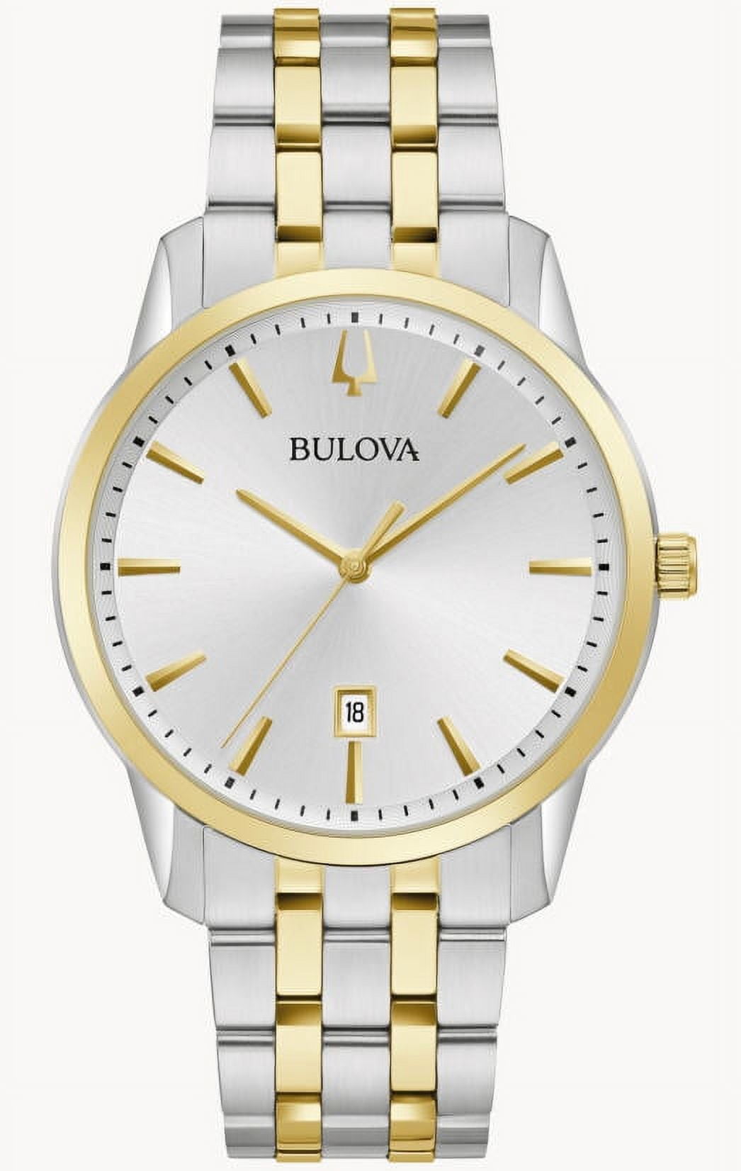 Bulova 2 tone mens watch deals