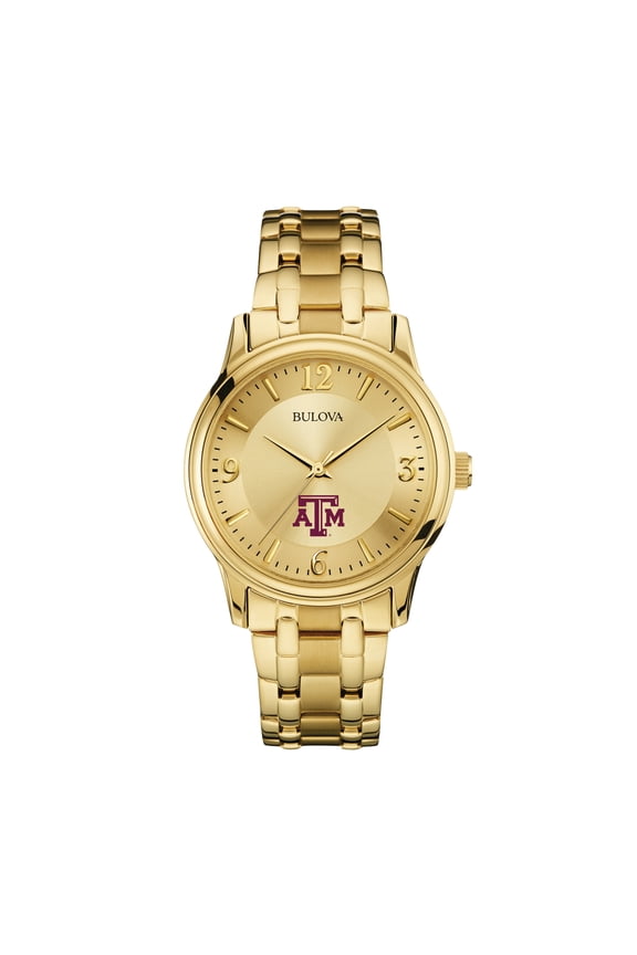 Men's Bulova Texas A&M Aggies Gold-Tone Watch