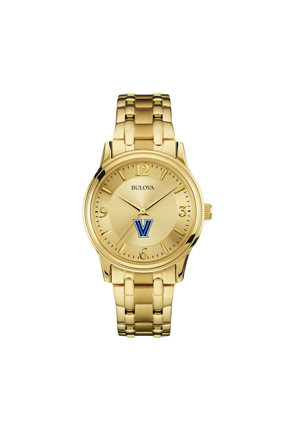 Men's Bulova Villanova Wildcats Gold-Tone Watch