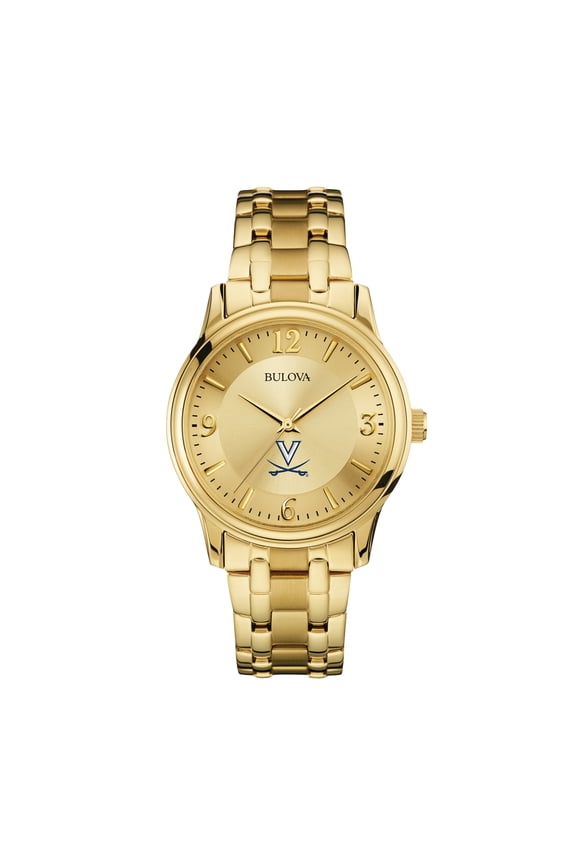 Men's Bulova Virginia Cavaliers Gold-Tone Watch