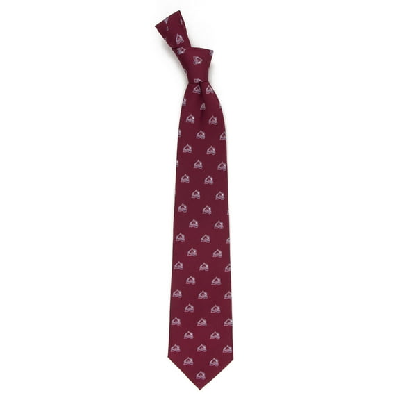 Men's Burgundy Colorado Avalanche Echo Woven Silk Tie