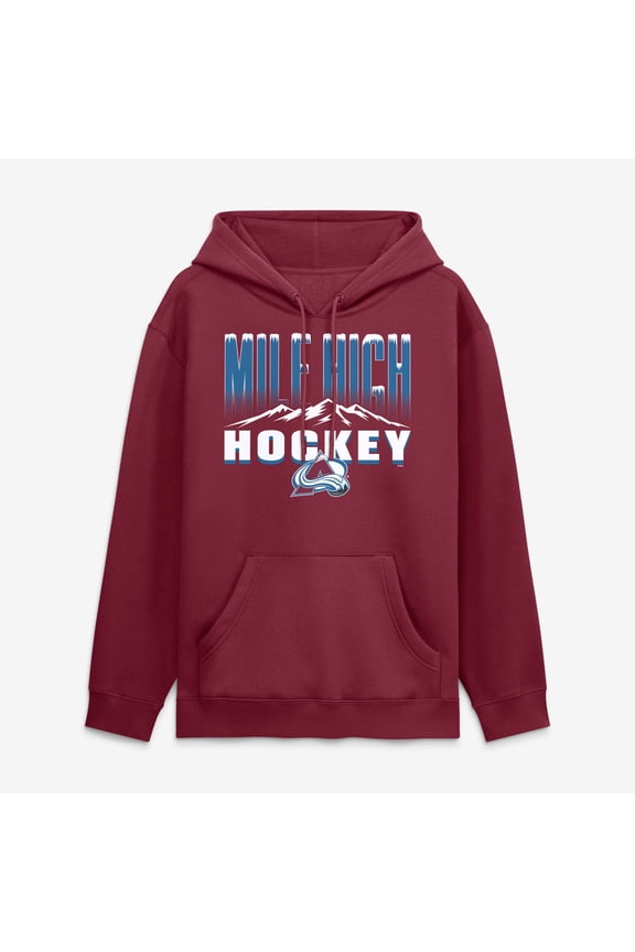 Men's Burgundy Colorado Avalanche Hometown Graphic Hoodie