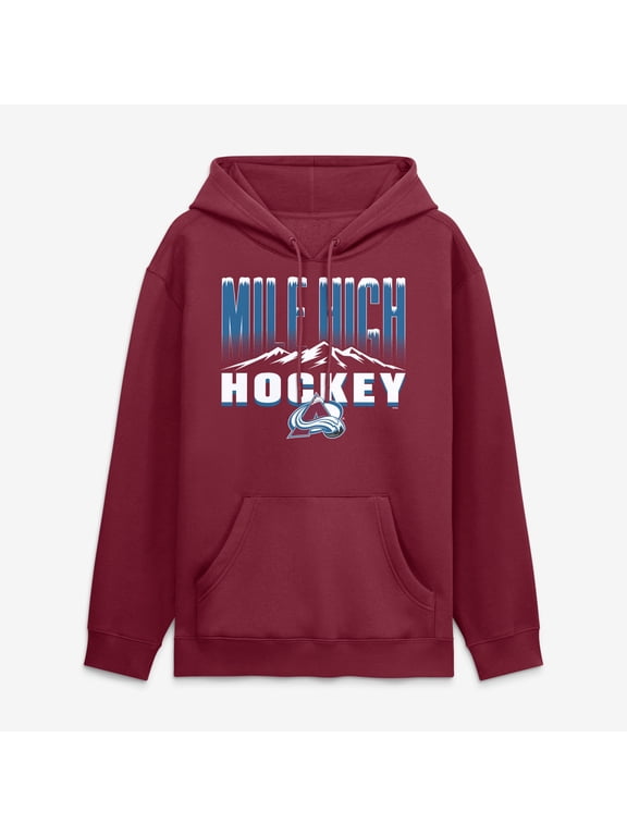 Men's Burgundy Colorado Avalanche Hometown Graphic Hoodie