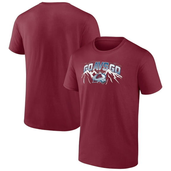 Men's Burgundy Colorado Avalanche Ice Cluster T-Shirt