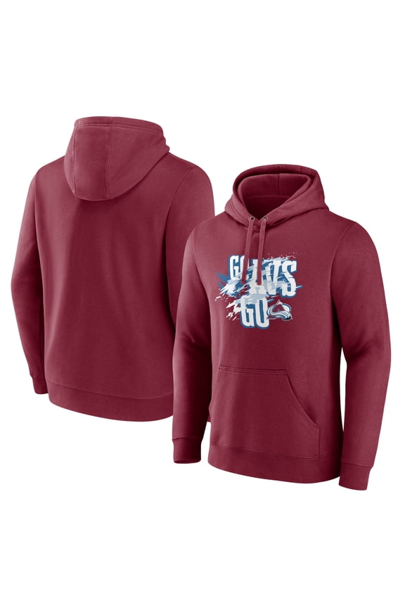 Men's Burgundy Colorado Avalanche Represent Pullover Hoodie