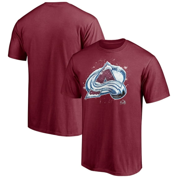Men's Burgundy Colorado Avalanche Snow Logo T-Shirt