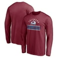 thumbnail image 1 of Men's Burgundy Colorado Avalanche Team Arch Knockout Long Sleeve T-Shirt, 1 of 3