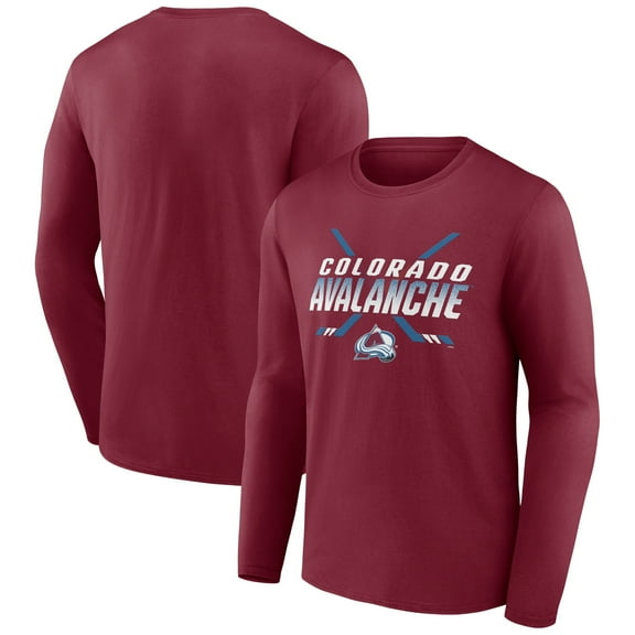 Men's Burgundy Colorado Avalanche Team Covert Long Sleeve T-Shirt