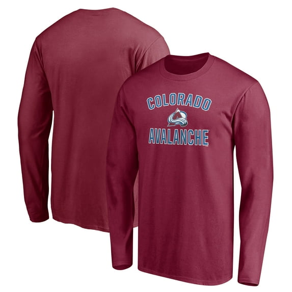 Men's Burgundy Colorado Avalanche Victory Arch Long Sleeve T-Shirt