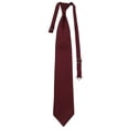thumbnail image 1 of Men’s Burgundy Formal Satin Pre-Tied Necktie Tie in a Variety of Colors by Spencer J’s Signature Satin Collection, 1 of 4
