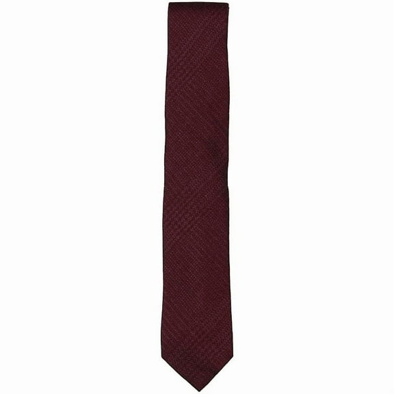 Men's Burgundy Ruben Solid Neck Tie Silk Not Applicable