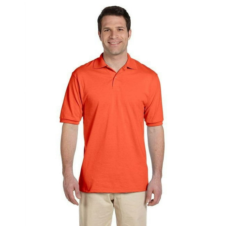 Men s Burnt Orange Polo Shirt Sustainable Style