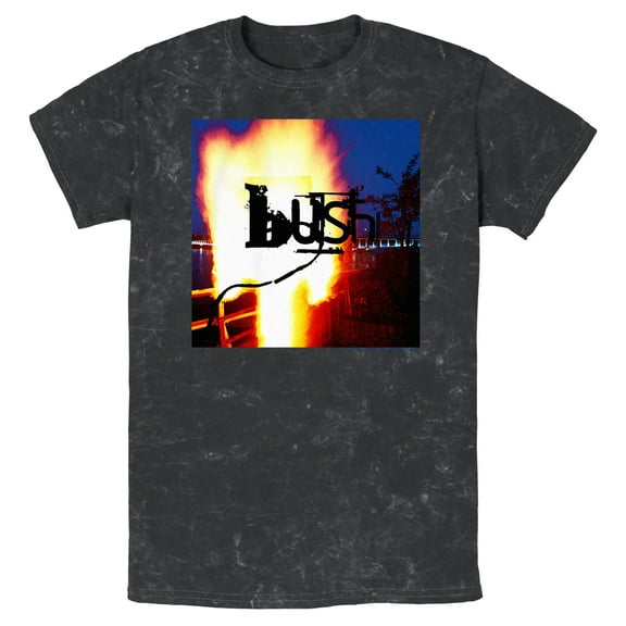Men's Bush Razorblade Suitcase Album Cover Graphic Tee Black Large
