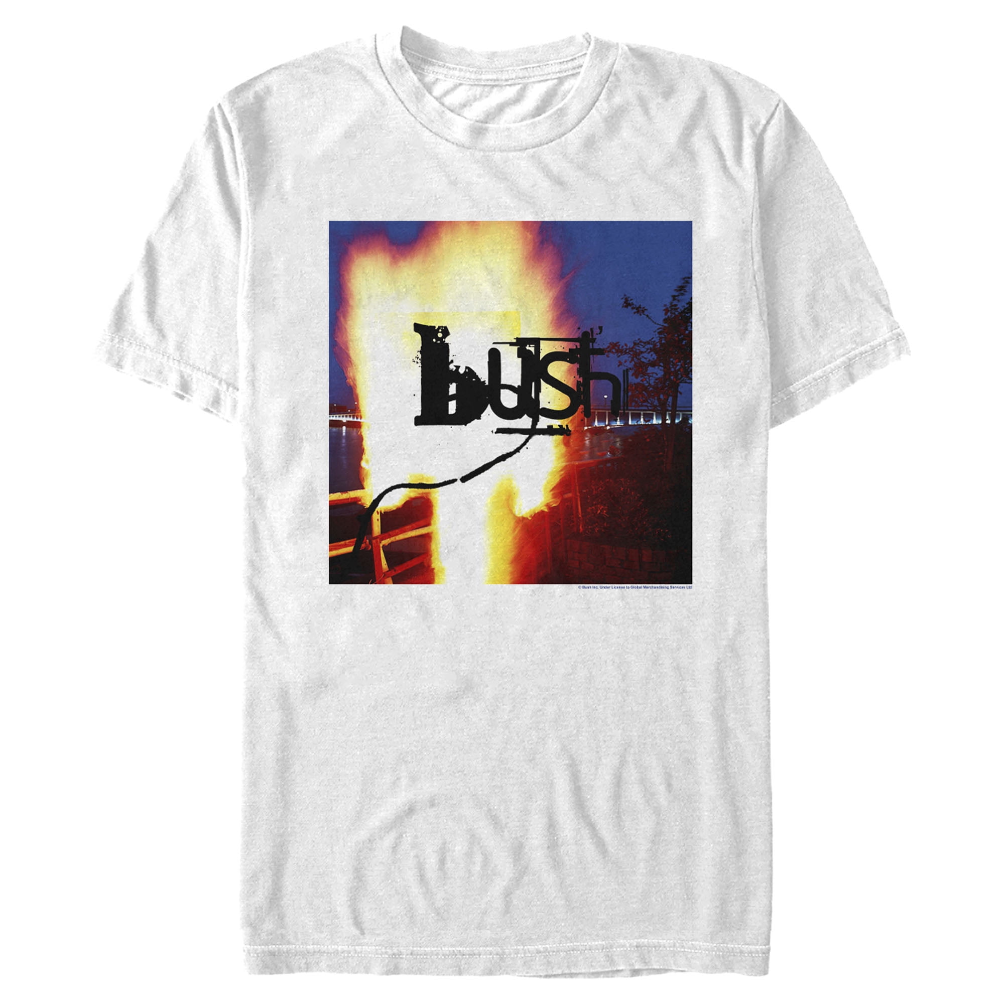 BUSH グラフィック Tシャツ ホワイト Men's Bush Razorblade Suitcase Album Cover Graphic Tee White X
