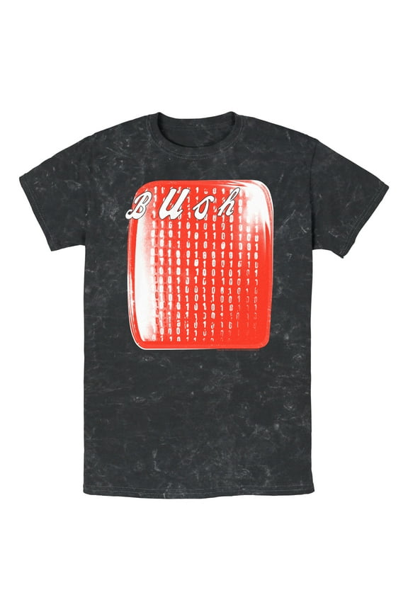Men's Bush Sixteen Stone Album Cover Graphic Tee Black Large