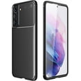thumbnail image 1 of Men's Business Breathable Phone Case for Samsung Galaxy S22 Ultra S21 Plus S20 FE, Lens Protection Shockproof Back Cover(Black,S21), 1 of 8