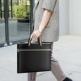 thumbnail image 1 of Men’s Business Briefcase Cloth Waterproof A4 Large Capacity Portable File Bag Comfortable Grip Exquisite Tailor Durable Office Meeting Document Organizer, 1 of 4