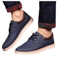 thumbnail image 1 of Men's Business Casual Dress Shoes Comfortable Pu Leather Wedding Lightweight Walking Skate Shoes Fashion Sneakers, 1 of 7