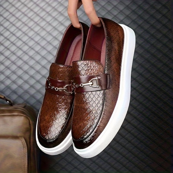 Men's Business Casual Slip-On Shoes with Smooth Finish, Soft Insole, Perfect as a Gift
