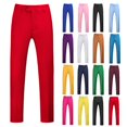 thumbnail image 1 of Men's Business Casual Zipper Pockets Lightweight Skinny Suit Pants Solid, 1 of 4