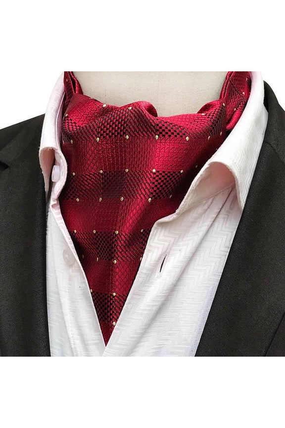 Men's Business Cravat Ascot Scarves Colorful Paisley Flower Wedding Party Ties