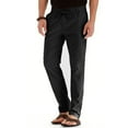 thumbnail image 1 of Men's Business Elastic Waist Work Pants Stretchy Lightweight Travel Pant Quick Dry Breathable Straight Fit Tapered Leg Utility Pants, 1 of 8