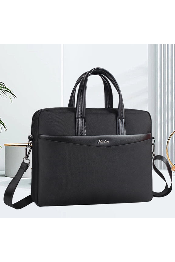 Men's Business Handheld Briefcase Large Capacity,JT828 Black