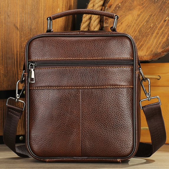 Men's Business Light Luxury Shoulder Messenger Bag,Black