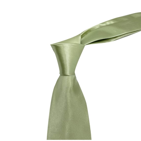Men's Business Necktie Classic Silk Tie formal Woven Neck Ties for Wedding, office Green