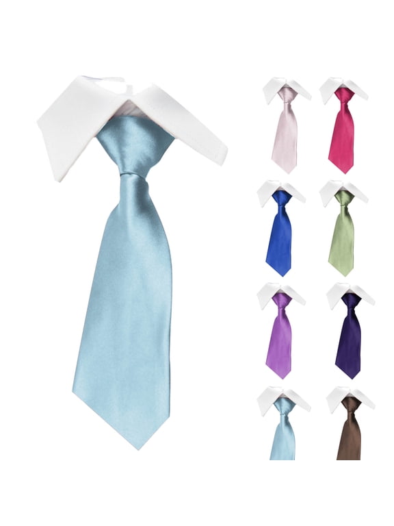 Men's Business Necktie Classic Silk Tie formal Woven Neck Ties for Wedding, office Sky Blue