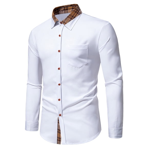 Men's Business Shirts Long Sleeve,Dress Shirts for Men Designer Casual Button Down Shirts Long Sleeve Mens Dress Shirts Party Shirts Club Shirt