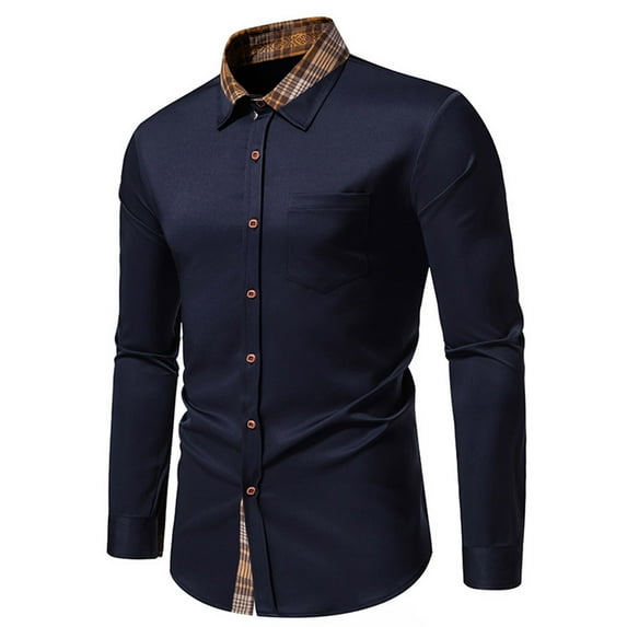Men's Business Shirts Long Sleeve,Dress Shirts for Men Designer Casual Button Down Shirts Long Sleeve Mens Dress Shirts Party Shirts Club Shirt