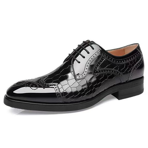 Men's Business Shoes Lightweight Soft Sole Artificial PU Walking Shoes Comfortable Casual Shoes for Men Oxford Shoes