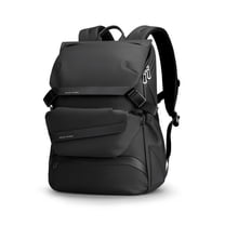 Men's Business Travel Computer Backpack Detachable Letter Backpack Large Capacity,Elegant Black