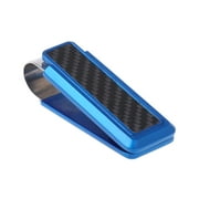 Mens Business Wallet Stainless Steel Carbon Fiber Money Clip Credit Card Holder