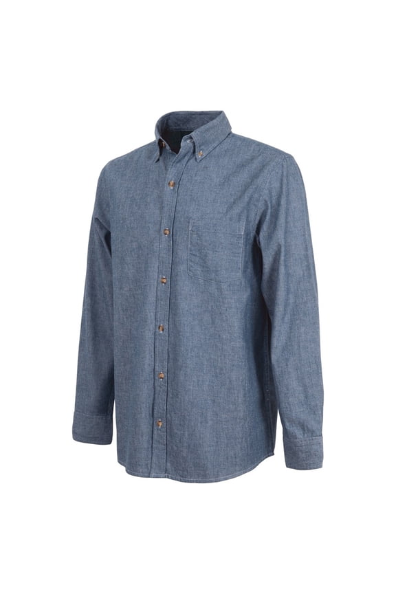 Men's Button Down Chest Pocket Chambray Shirt