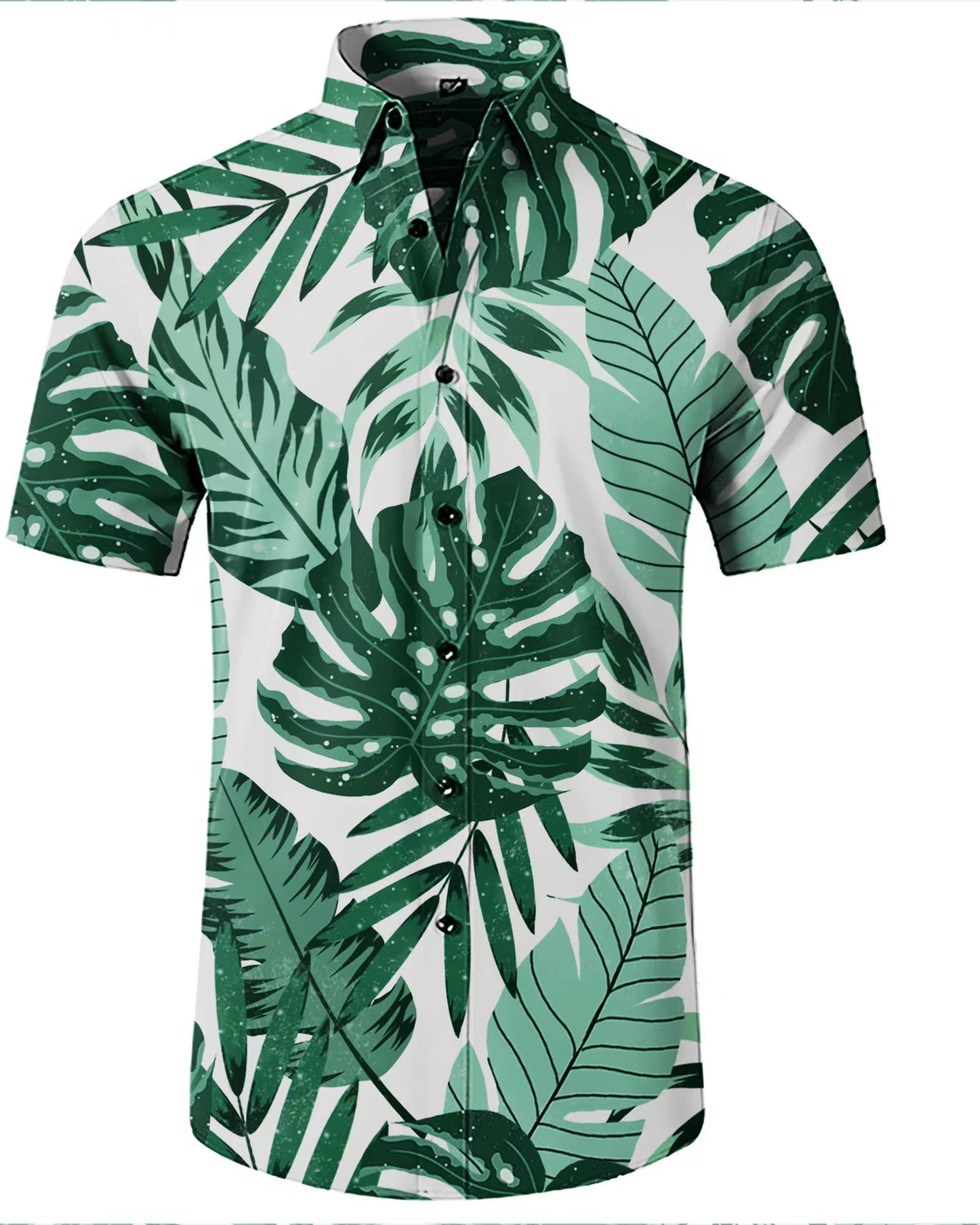 Men's Button-Down Holiday Style Printed Hawaiian Casual Beach Short ...