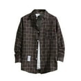 thumbnail image 1 of Men's Button Down Regular Fit Long Sleeve Plaid Flannel Casual Shirts, 1 of 3