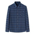 thumbnail image 1 of Men's Button Down Regular Fit Long Sleeve Plaid Flannel Casual Shirts, 1 of 5